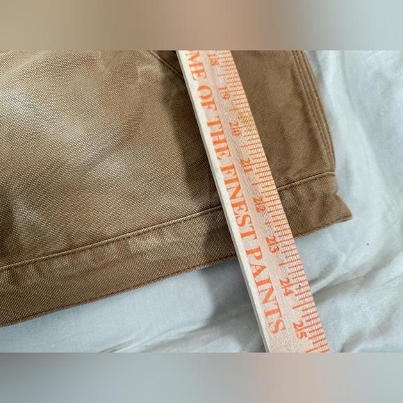 Dickies Detroit Full Zip Blanket Lined Workwear Large Cropped Tan Jacket Flawed - Picture 3 of 15